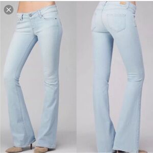 Paige Jem Boot Flare Light Wash Jeans